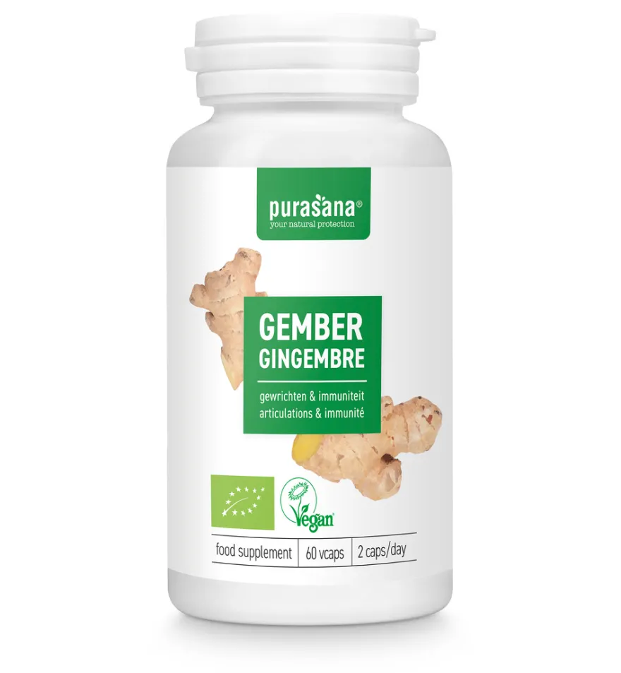 Purasana Gember 250 Mg Bio (60 vega capsules)