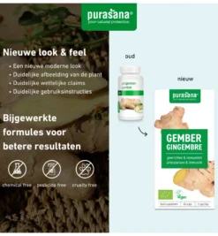 Purasana Gember 250 Mg Bio (60 vega capsules)