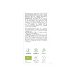 Purasana Ginkgo Biloba Vegan Bio (70 vega capsules)