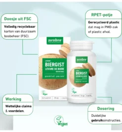 Purasana Levende Biergist/Levure De Biere Revivifiable (120 capsules)