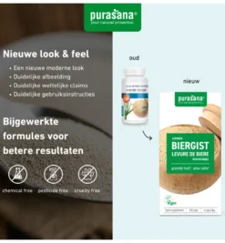Purasana Levende Biergist/Levure De Biere Revivifiable (120 capsules)