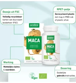 Purasana Maca Vegan Bio (120 vega capsules)
