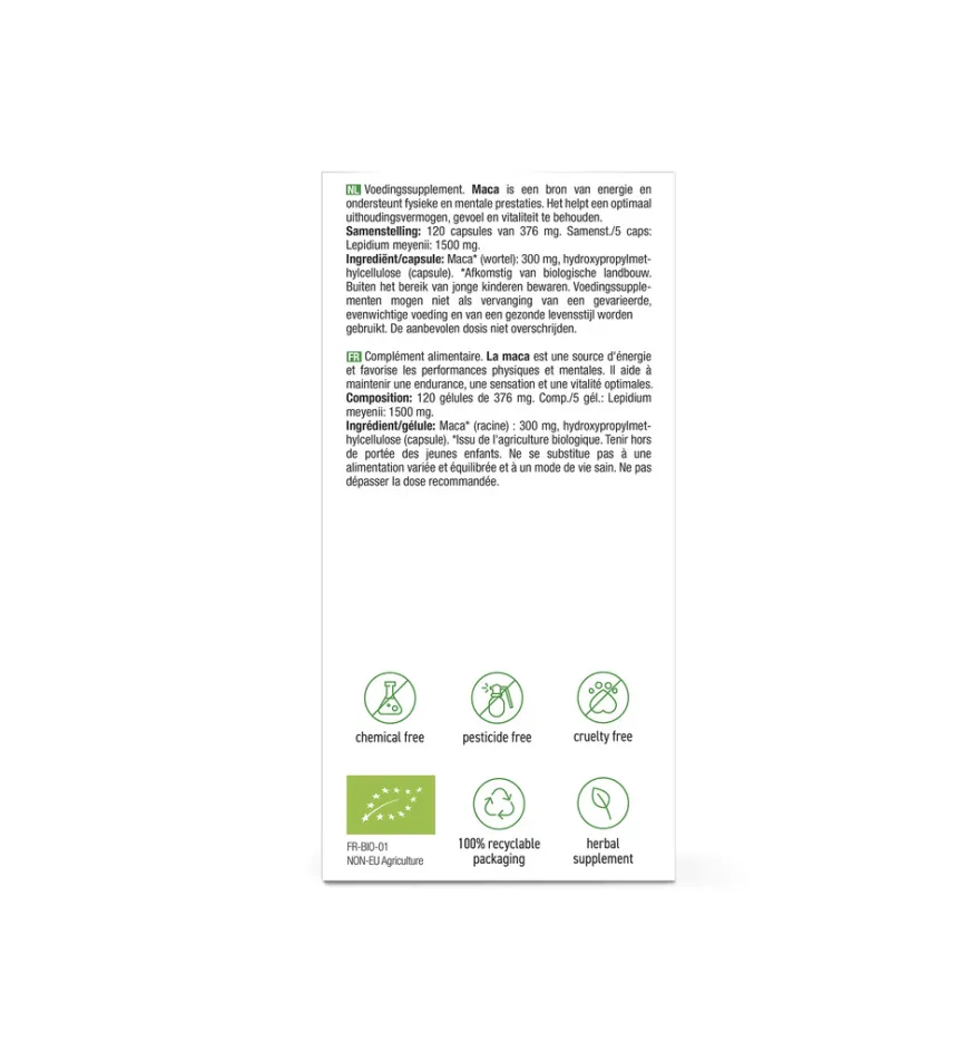 Purasana Maca Vegan Bio (120 vega capsules)