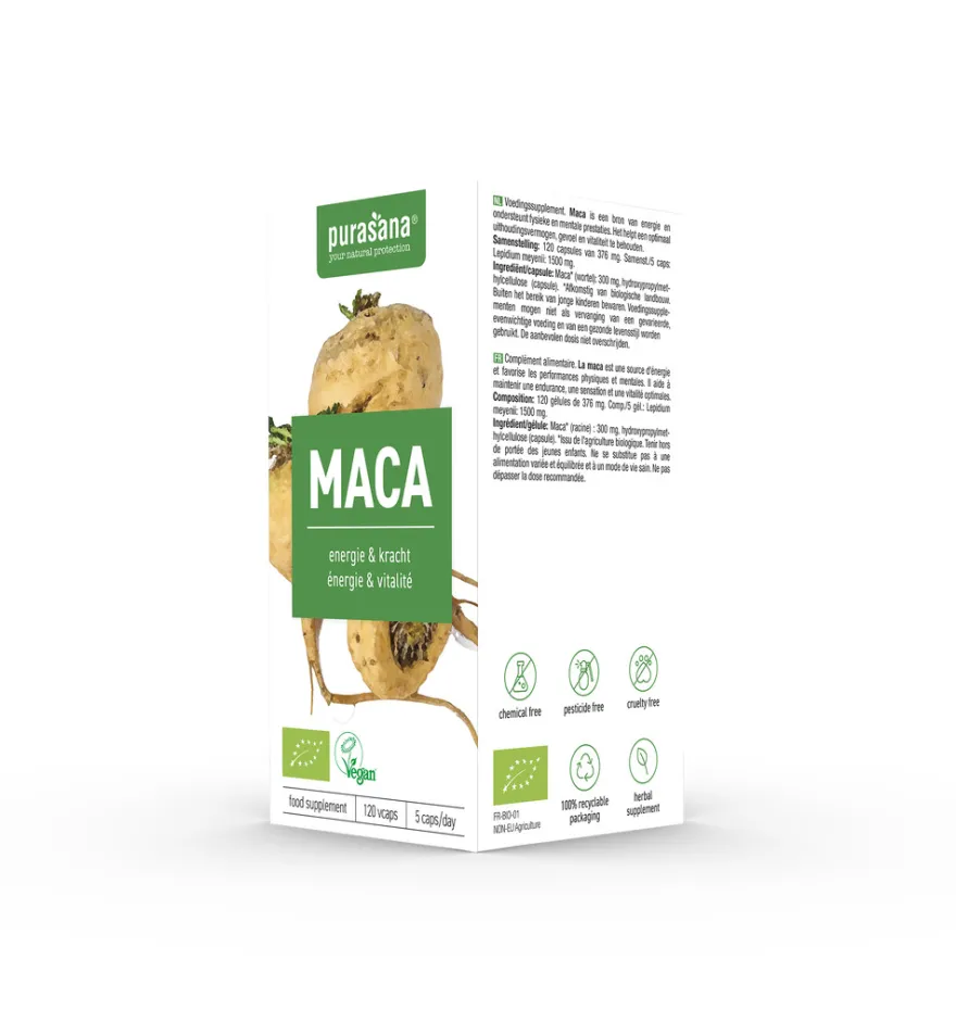 Purasana Maca Vegan Bio (120 vega capsules)