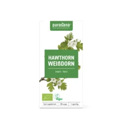 Purasana Meidoorn/Aubepine Vegan Bio (120 vega capsules)