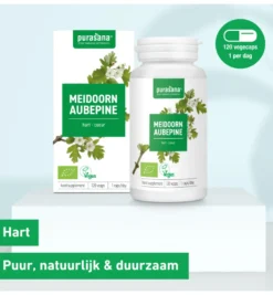 Purasana Meidoorn/Aubepine Vegan Bio (120 vega capsules)