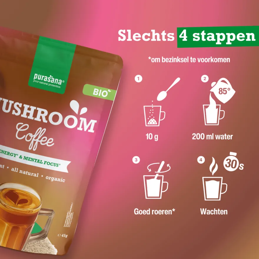 Purasana Mushroom Coffee Poeder (45 gr)