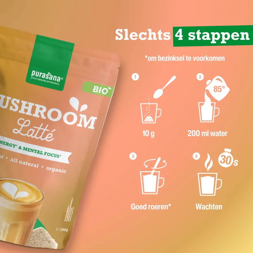 Purasana Mushroom Latté Poeder (100 gr)