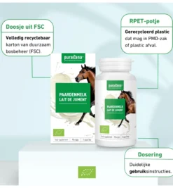 Purasana Paardenmelk Bio (90 vega capsules)