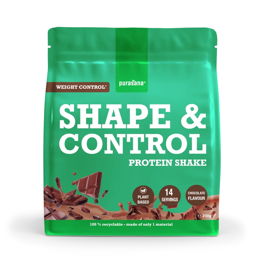 Purasana Shape & Control Plant Protein Chocolade (350 gr)