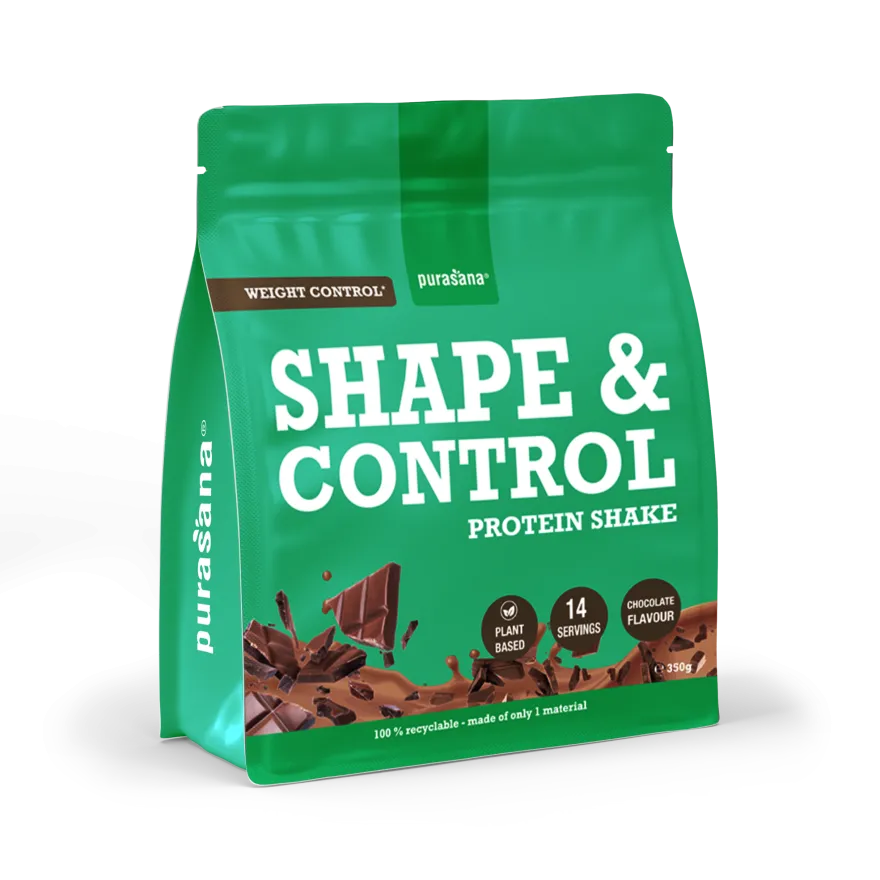 Purasana Shape & Control Plant Protein Chocolade (350 gr)