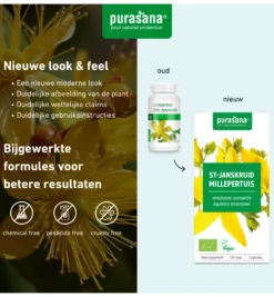 Purasana Sint Janskruid Millepertuis Vegan Bio (120 vega capsules)