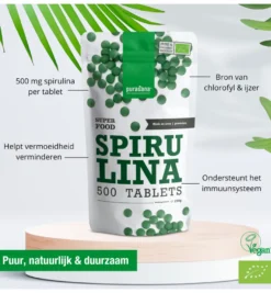 Purasana Spirulina 500 Mg Bio (500 tabletten)