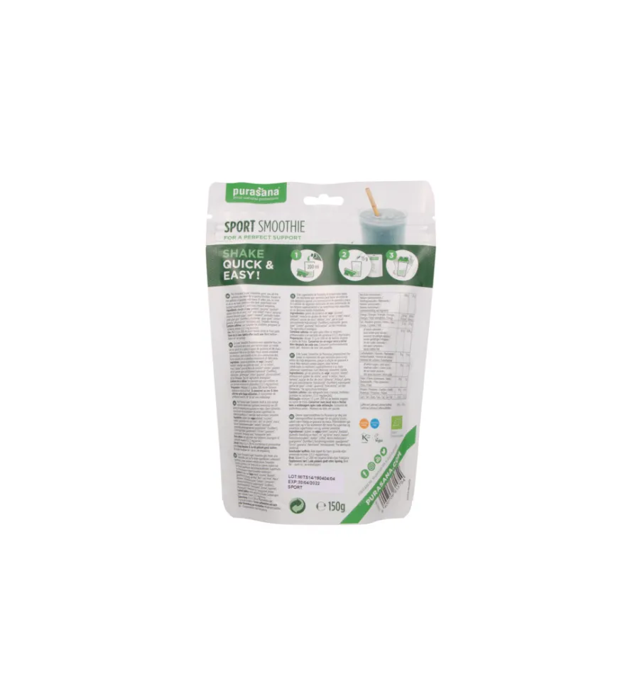 Purasana Sport Smoothie Shake Vegan Bio (150 gr)
