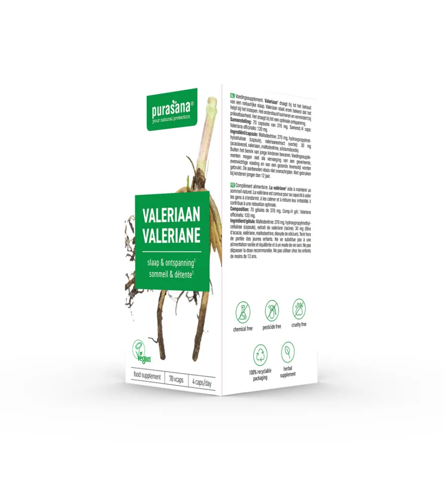 Purasana Valeriaan/Valeriane Vegan (70 capsules)