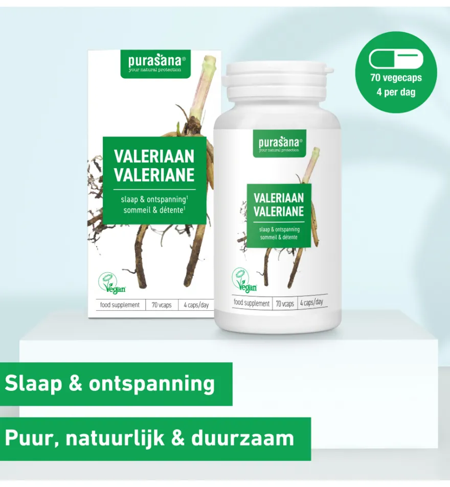 Purasana Valeriaan/Valeriane Vegan (70 capsules)