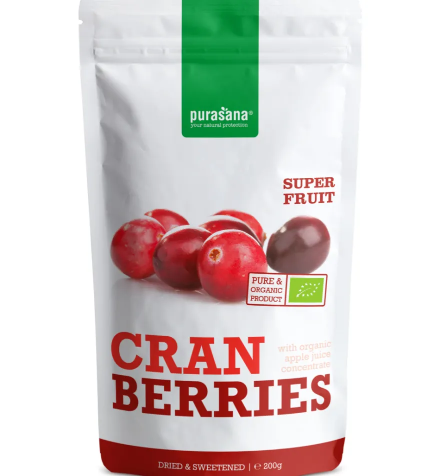Purasana Veenbessen Cranberries Vegan Bio (200 gr)