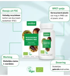 Purasana Wilde Kastanje/Marron D’Inde Vegan Bio (120 vega capsules)