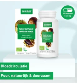 Purasana Wilde Kastanje/Marron D’Inde Vegan Bio (120 vega capsules)