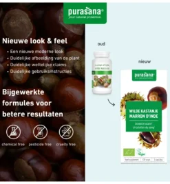 Purasana Wilde Kastanje/Marron D’Inde Vegan Bio (120 vega capsules)