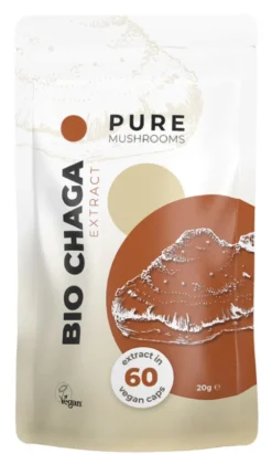 Pure Mushrooms Bio Chaga Capsules (60 vegetarische capsules)