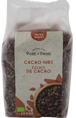 Pure & Prime Cacao Nibs Bio & Raw (200 gr)