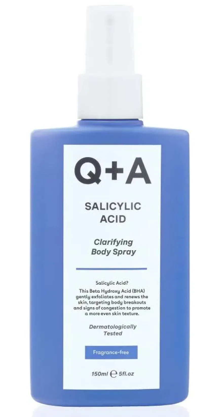 Q+A Salicylic Acid Clarifying Body Spray (150 ml)