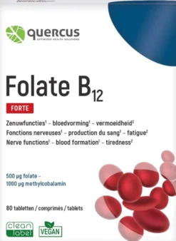 Quercus Folate B12 (80 tabletten)
