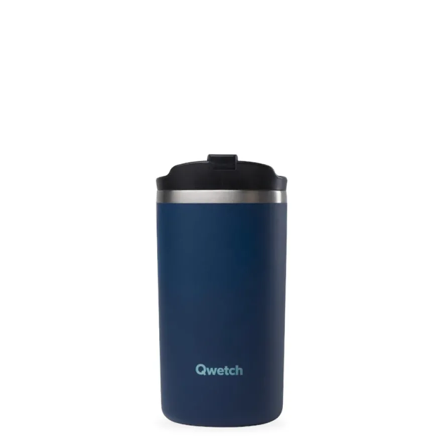 Qwetch Travel Mug Mat Middernacht Blauw (350 ml)