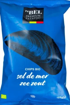 reBEL Aardappelchips Zeezout (125 gr)
