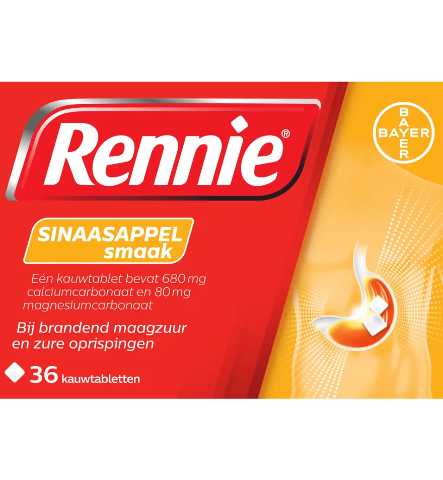 Rennie Sinaasappel (36 tabletten)