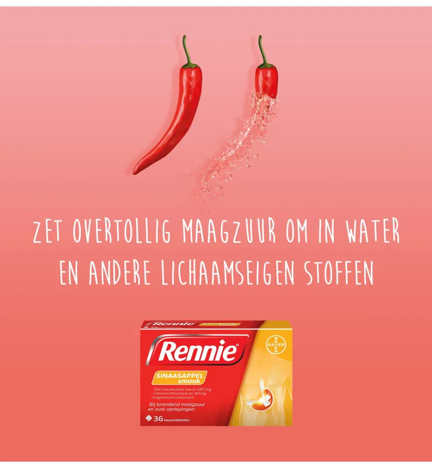 Rennie Sinaasappel (36 tabletten)