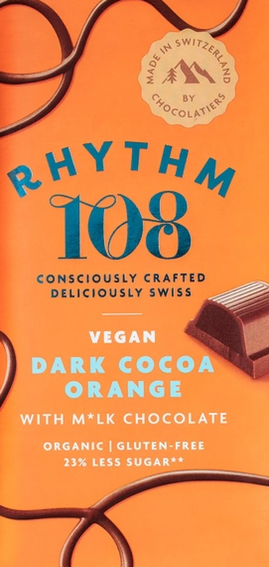 Rhythm 108 Chocoladereep Cocoa Orange (100 gr)