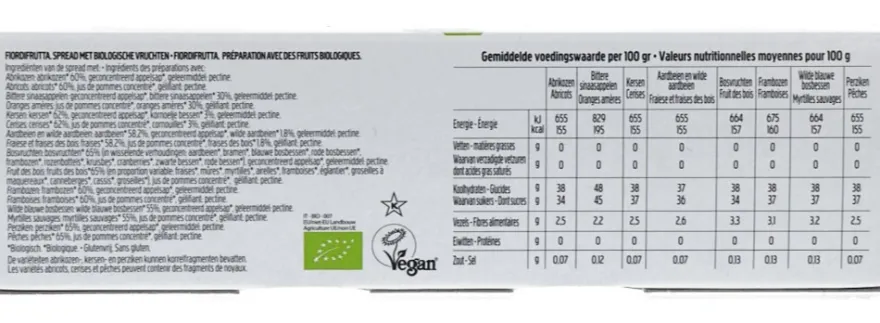 Rigoni di Asiago Fruitbeleg mix 25gram bio (3 stuks)