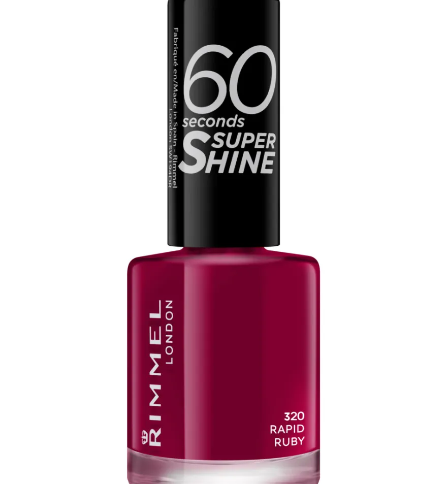 Rimmel London 60sec Supershine nagellak : 320 – Rapid Ruby (8 ml)