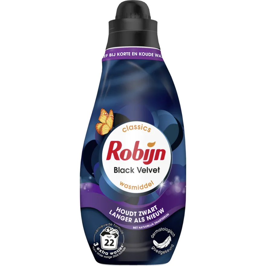 Robijn Wasmiddel – Klein & Krachtig Black Velvet (665 ml)