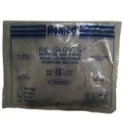 Romed Polyester handschoen glad dik (100 stuks)