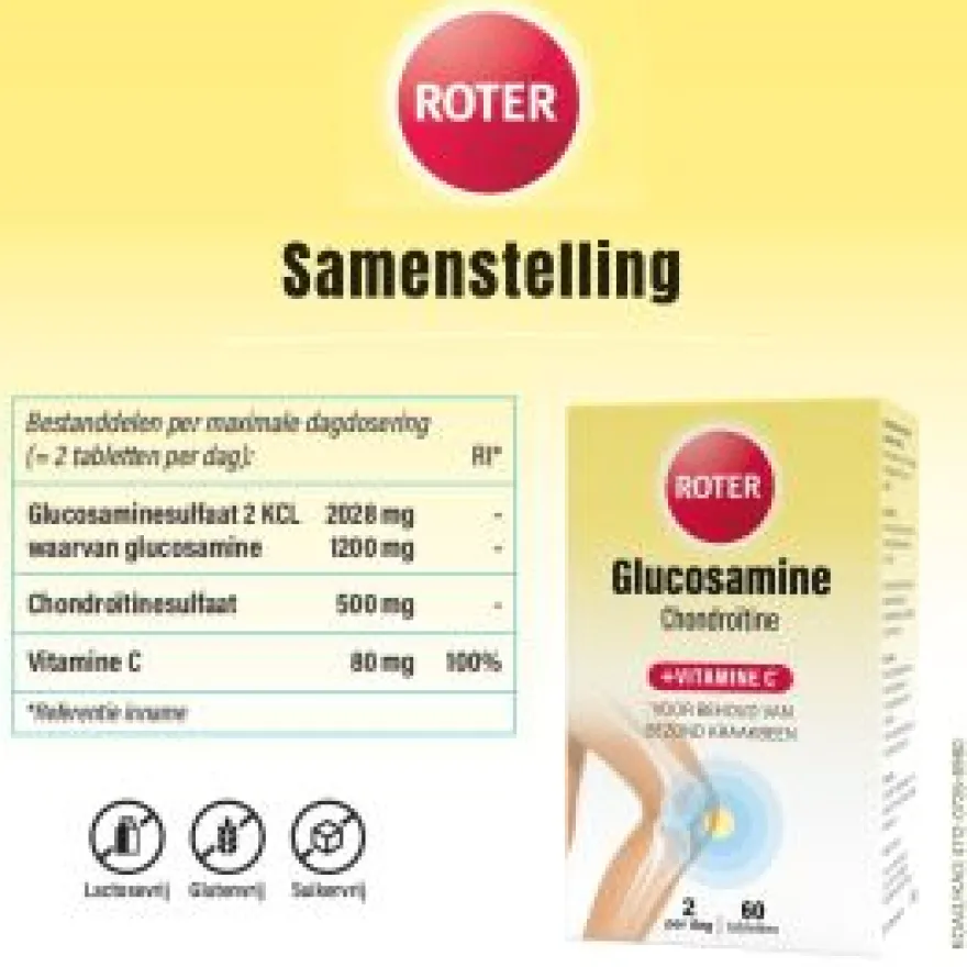Roter Glucosamine/chondroitine/ Vit C (60 tabletten)