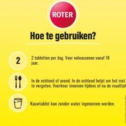 Roter Magnesium Citraat Citroen (50 tabletten)