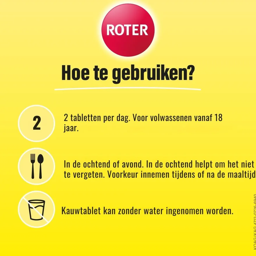 Roter Magnesium Citraat Citroen (50 tabletten)