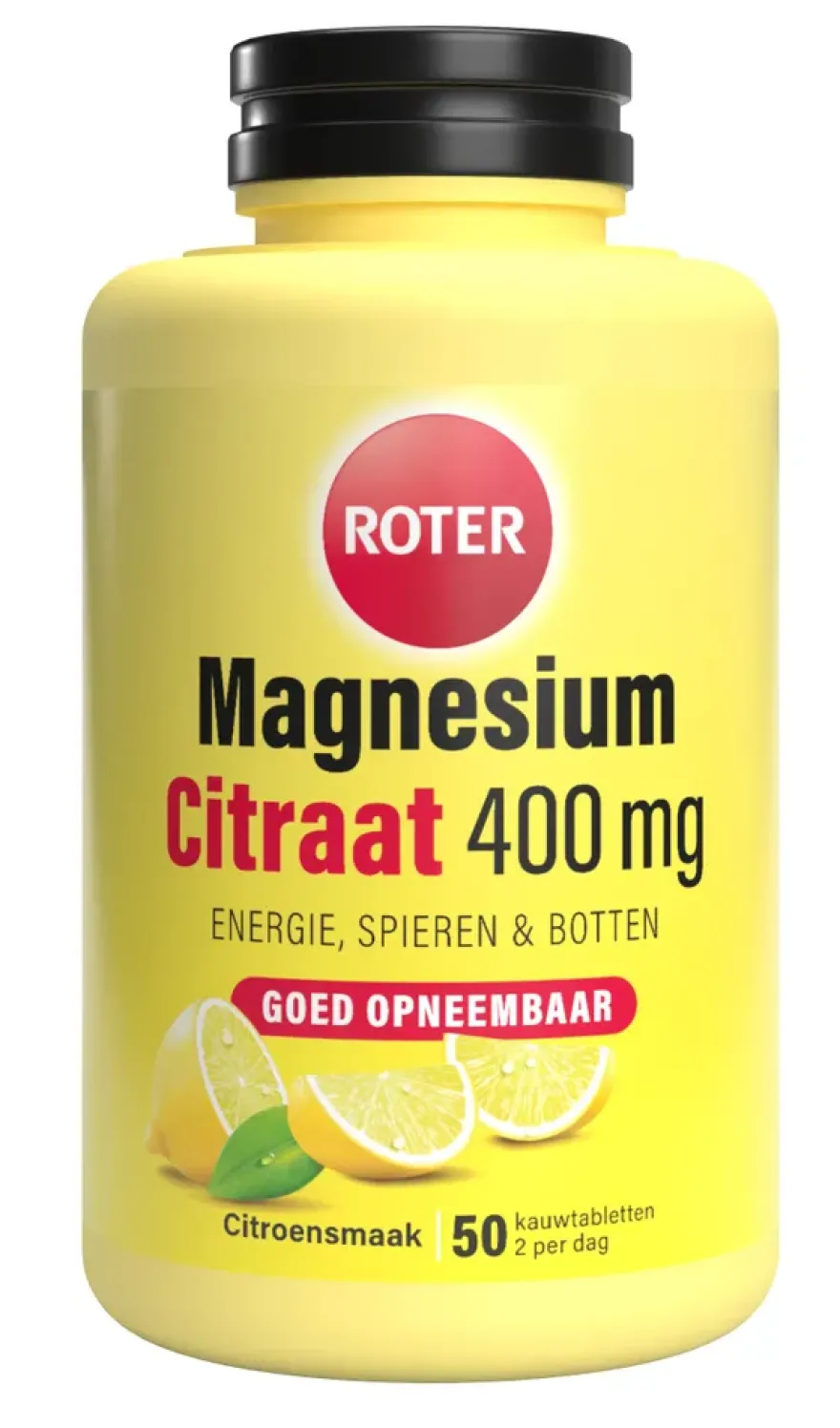 Roter Magnesium Citraat Citroen (50 tabletten)