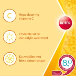 Roter Vitamine C 500 mg citroen (50 kauwtabletten)