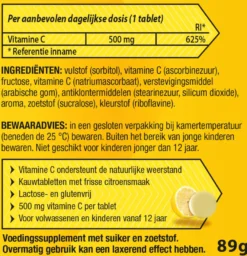 Roter Vitamine C 500 mg citroen (50 kauwtabletten)