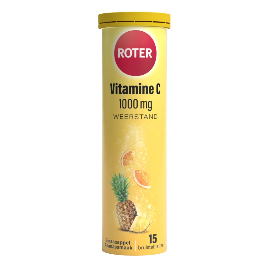 Roter Vitamine C 1000mg Sinaasappel-Ananas bruistabletten (15 tabletten)