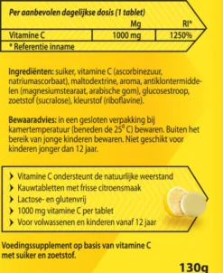 Roter Vitamine C 1000 mg sterk (50 kauwtabletten)