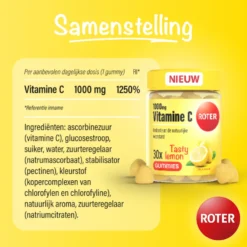 Roter Vitamine C 1000mg Tasty Lemon (30 gummies)