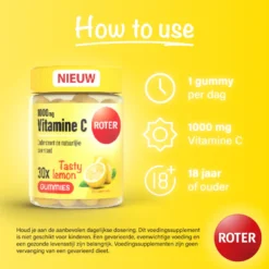 Roter Vitamine C 1000mg Tasty Lemon (30 gummies)