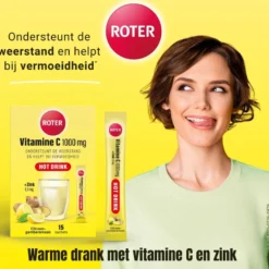 Roter Vit.C+Zink Hot Drink Citroen-gember sachets (15 stuks)