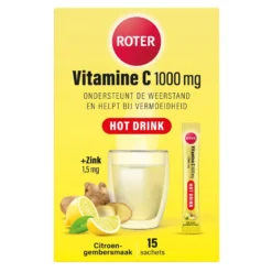 Roter Vit.C+Zink Hot Drink Citroen-gember sachets (15 stuks)