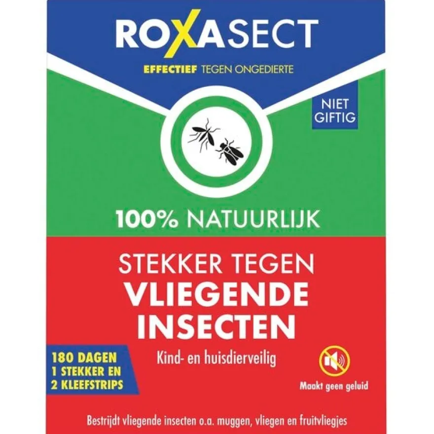 Roxasect UV licht stekker tegen Vliegende Insecten (1 stuk)